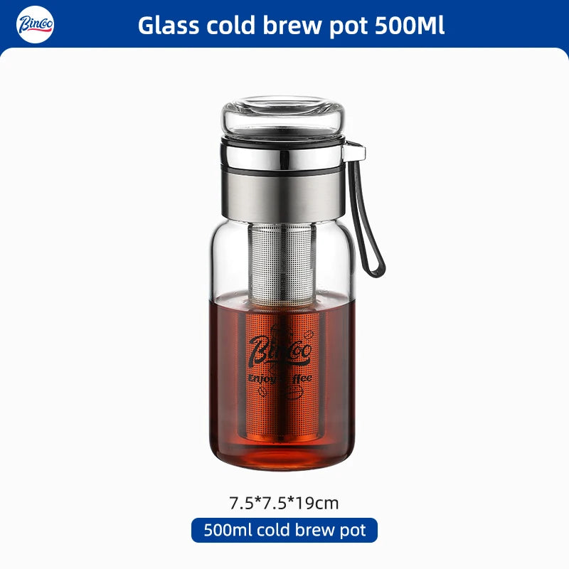 Bincoo Cold Brew Iced Coffee Maker Iced Coffee Maker Tea Infuser Airtight Cold Brew Pitcher Coffee Accessories Cold Brew System